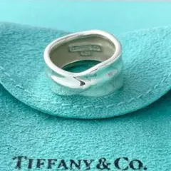 ティファニー　リーフ　ヴィンテージリング　シルバー925 約7号　指輪　箱付き ティファニー リーフ ヴィンテージリング シルバー925 約7号