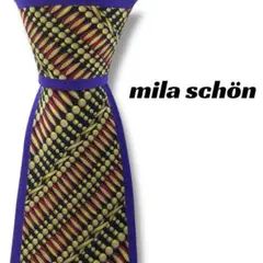 【7030】良品！ミラショーン　ネクタイ　パープル系
