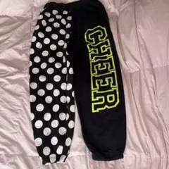 CHEER ドット柄 スウェットパンツ ジョガーパンツ L