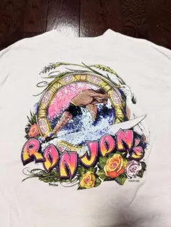 RON JON ロンT 長袖 L 白 古着 80S 90S - メルカリ