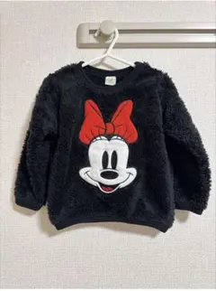 Disney baby ミニー ボア トレーナー ブラック　90