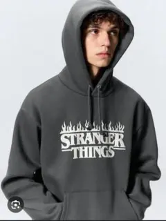 GU Stranger Things 古着 ヘビーウェイトスウェットパーカ