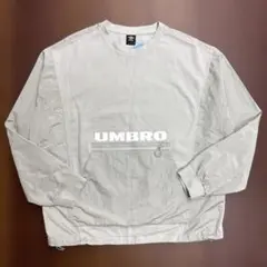 umbro スウェット ナイロン プリントロゴ 古着 ライムグリーン Mサイズ