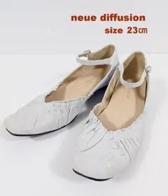 neue diffusion ギャザー入りストラップパンプス(2285)23.0のサムネイル