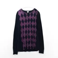 良品 Paul Smith アーガイル プリント カットソー Tシャツ Lのサムネイル