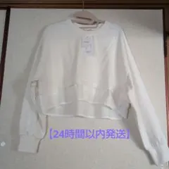 新品タグ付き ELENCARE DUE レイヤードプルオーバー ホワイト F