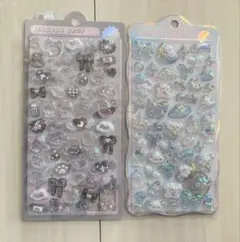 ボンボンドロップシール　しろくろ　わんわん