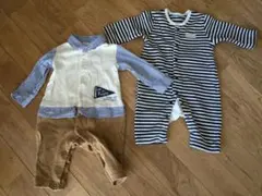 ベビー服　70センチ　セットアップ風　まとめ売り　男　ロンパース　カバーオール