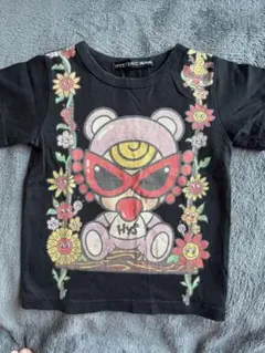 HYSTERIC GLAMOUR ヒスミニ クマTシャツ 黒 90cm☆