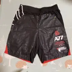ASICS A77 ショートパンツ 黒/赤
