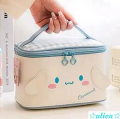 【シナモロール☆バニティポーチ♪】メイクポーチ　バニティケース　マルチボックス