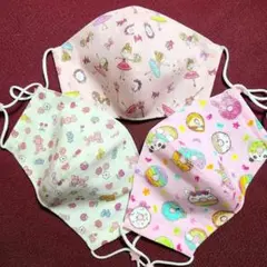 【B】　バレリーナ　うさぎ　ドーナツ　立体マスク　ハンドメイド　子供　kids