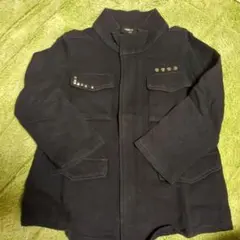 COMME CA コムサイズム　黒ジャケット スタッズ付き　110cm