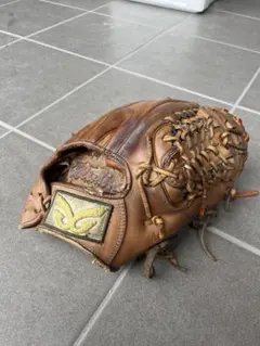 オールドMIZUNO赤カップ 硬式オールラウンド 紐全交換 アタッチグリス