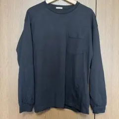 GU 長袖 ポケット付き カットソー ブラック Mのサムネイル