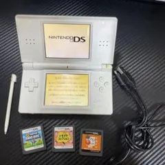 ニンテンドーDS Lite 本体とゲームソフト3本セット 充電USBコード付き