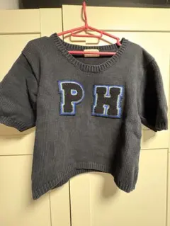 PINK HOUSE 半袖 ニット クロップド丈のサムネイル