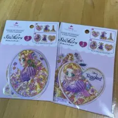 セリア　ディズニー　ラプンツェル　ステッカー　6個セット　中川翔子　しょこたん