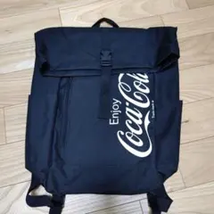 か*ー様 Coca-Cola ロゴ入り 黒リュックのサムネイル
