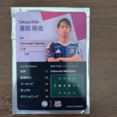 横浜F・マリノス 喜田拓也 トレーディングカード