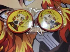 鬼滅　缶バッジ　特典　煉獄杏寿郎　2点