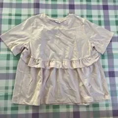 CECILIE BAHNSEN UNIQLO フリルTシャツ ピンク 140