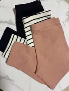 H&M レギンス 七分丈3本セット　130㎝