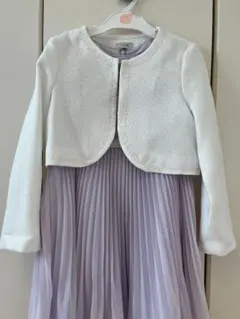 anyFAM オンワード樫山 プリーツドレスとジャケットセット 130　入学式