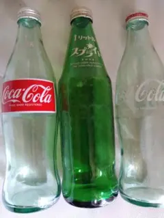 未開栓 コカ・コーラ 瓶 昭和レトロ 当時物1リットルレア スプライト