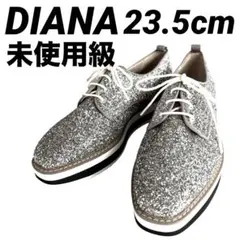 極美品　ダイアナ　スニーカー　グリッター　ウェーブソール　厚底　23.5cm