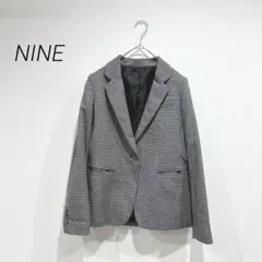 ナイン テーラードジャケット チェック柄 おしゃれ　カジュアル