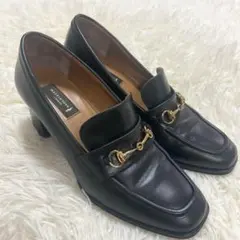 マッキントッシュロンドン ビットローファー パンプス 黒 23cm ヒールのサムネイル