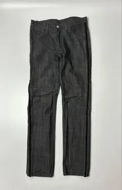 wrangler ダークグレー　ストレートデニム　ウエスト76cm