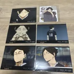 ハイキュー場面写ブロマイド 稲荷崎高校　角名倫太郎　5種セット　色紙