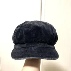 ダークネイビー コーデュロイ キャスケット