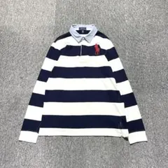 美品　POLO Ralph Lauren ラガーシャツ ポニー刺繍　芸能人着用 美品 POLO Ralph Lauren ラガーシャツ ポニー刺繍 芸能人着用 - メルカリ