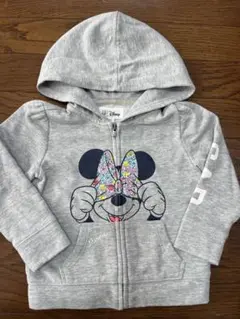 baby GAP 裏起毛 ミニーパーカー グレー 100cm