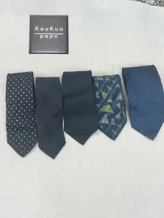 昭和レトロなネクタイ　5本セット　⑤