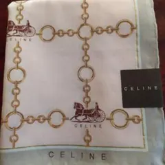 ★最終値下げ★大判CELINE ハンカチ 馬車とチェーン