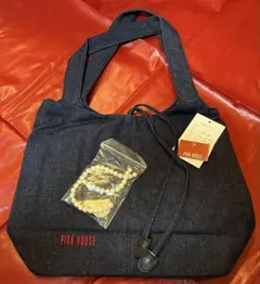 PINK HOUSE ピンクハウス 未使用 インディゴ染めトートバッグ