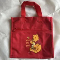 ウィニー・ザ・プー トートバッグ 赤