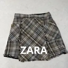 ZARA ツイードスカート　ミニスカート
