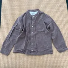 無印良品　フランネル　長袖シャツ　ブラウン