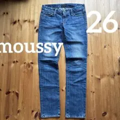 美品　人気　希少　マウジーヴィンテージ　デニムパンツ　刺繍　26 日本製