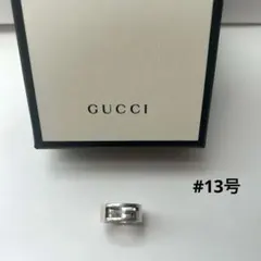 gucci branded G cut out ring 21 ag 925 - メルカリ