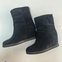 FABIO RUSCONIファビオルスコーニ　インヒールブーツ約7cm黒スエード