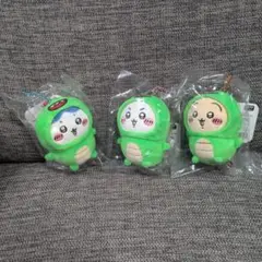 ナガノキャラクターズ　きょりゅくんを被ったマスコット　3種セット