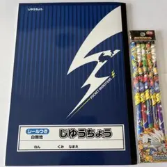 【未使用】ポケモン サン＆ムーン 自由帳 2B鉛筆 5本セット