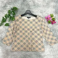 ​【BURBERRY LONDON】ノバチェック 総柄 カットソー 三陽商会 2のサムネイル