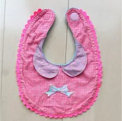 fafa リボン刺繍 スタイ ビブ